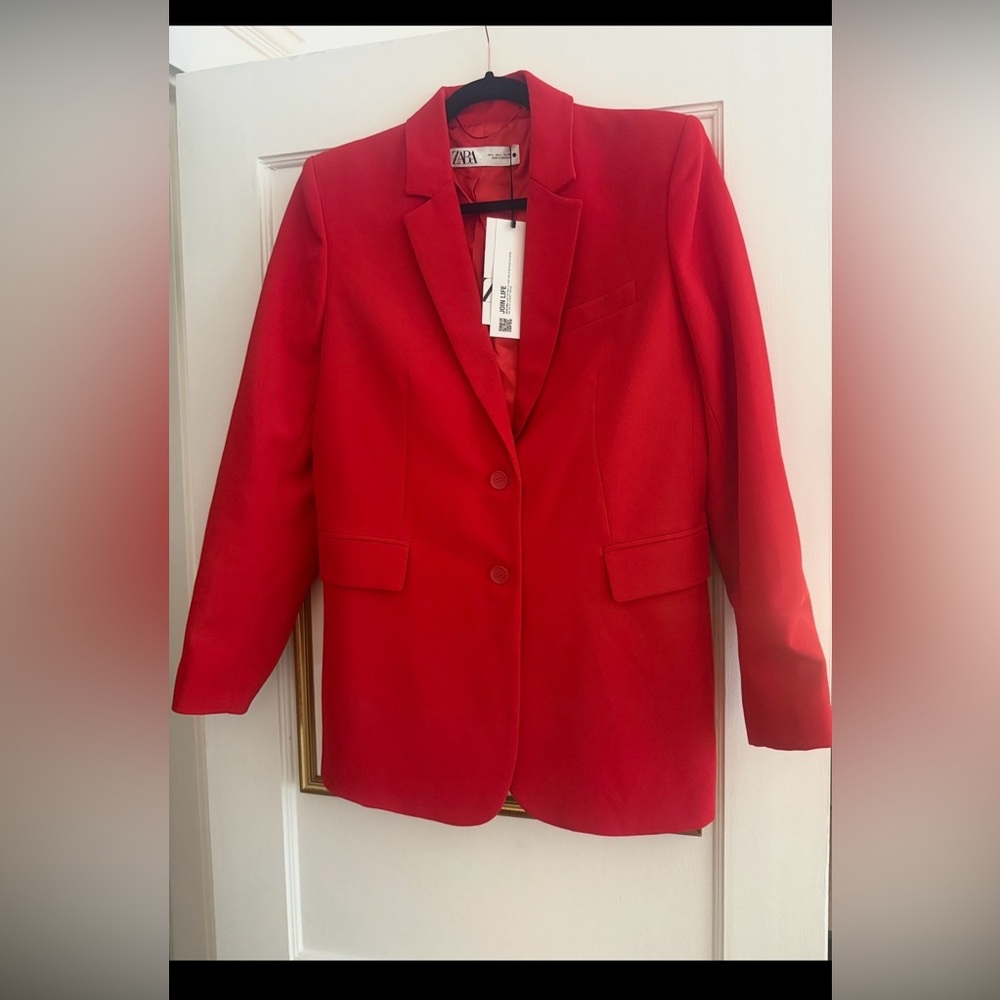 Zara Red Blazer L